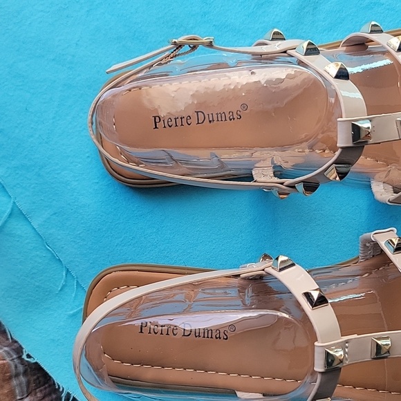 🆕️ Pierre Dumas "Empress-24" Nude Sandals Size 6.5 - Picture 2 of 5
